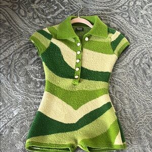 EDGE Green Knit Romper